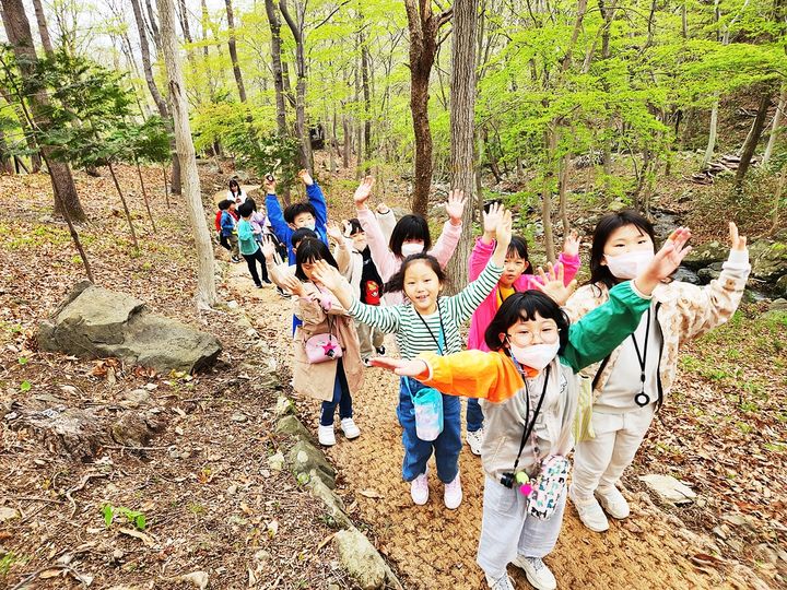 ▲ 지난해 전남 보성 제암산자연휴양림을 찾은 어린이들 ⓒ 보성군