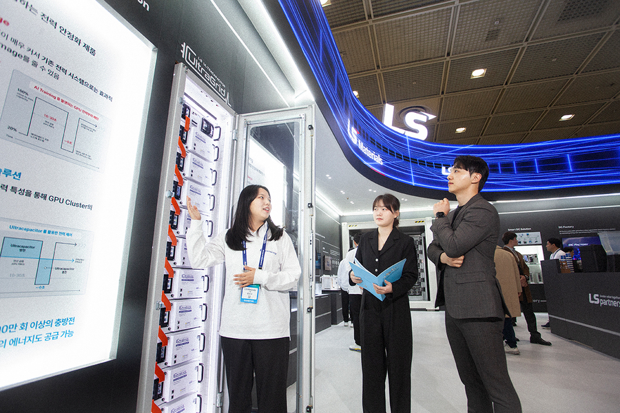 ▲ 인터배터리 2025에서 LS머트리얼즈 부스 모습. ⓒLS전선