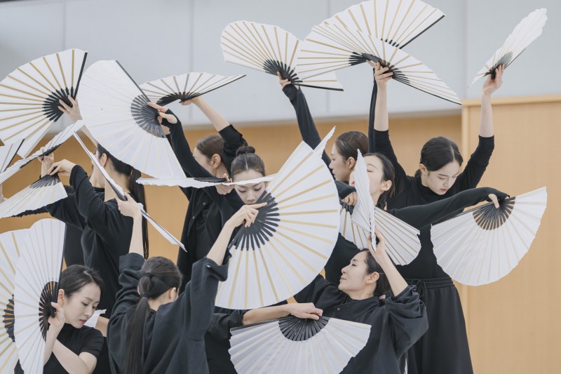 ▲ 국립무용단 '미인' 연습 현장.ⓒ국립중앙극장