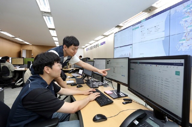 ▲ 현대엔지니어링이 운영하고 있는 'EVC(Electric Vehicle Charging service) 통합관제센터'ⓒ현대엔지니어링