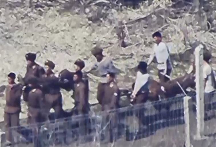 ▲ 합동참모본부는 북한이  비무장지대(DMZ) 전선 지역에서 최근 작업을 재개했다가 며칠 전 지뢰 폭발 사고가 발생해 다수의 사상자가 발생했다고 밝혔다. ⓒ합동참모본부 제공