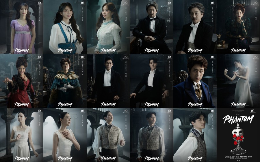 ▲ 뮤지컬 '팬텀' 캐스트.ⓒEMK뮤지컬컴퍼니