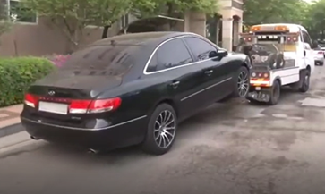 ▲ 체납 차량이 견인되고 있다. ⓒ서울시