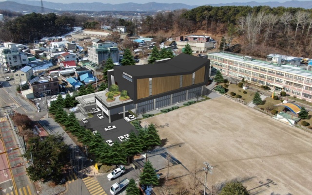 ▲ 백암초 학교복합시설 조감도. ⓒ용인시 제공