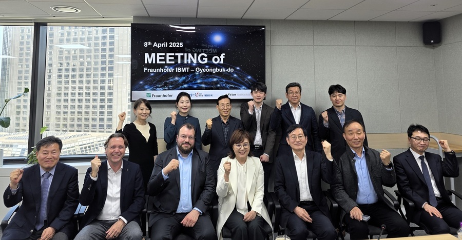 ▲ 경상북도는 8일, 서울 범부처재생의료사업단 회의실에서 독일 프라운호퍼 연구소 관계자와 간담회를 개최했다.ⓒ경북도