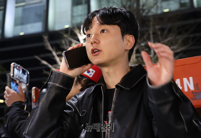 ▲ 자유대학 박준영 부대표 모습 ⓒ뉴데일리 정상윤 기자