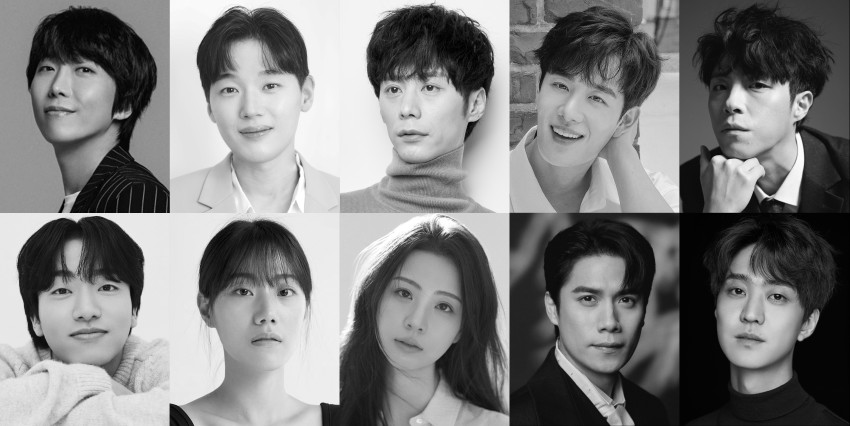 ▲ 연극 '미러' 출연진.ⓒ엠비제트컴퍼니