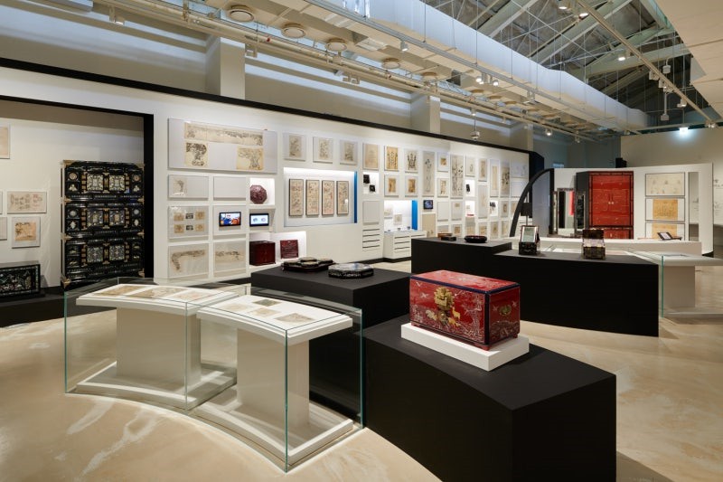 ▲ 미국 LA에서 열리는 나전장의 도안실 한국전시 전경.ⓒ문체부