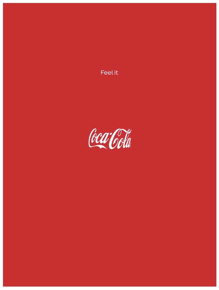 ▲ 코카콜라의 2020년 'Feel it' 캠페인. ©코카콜라