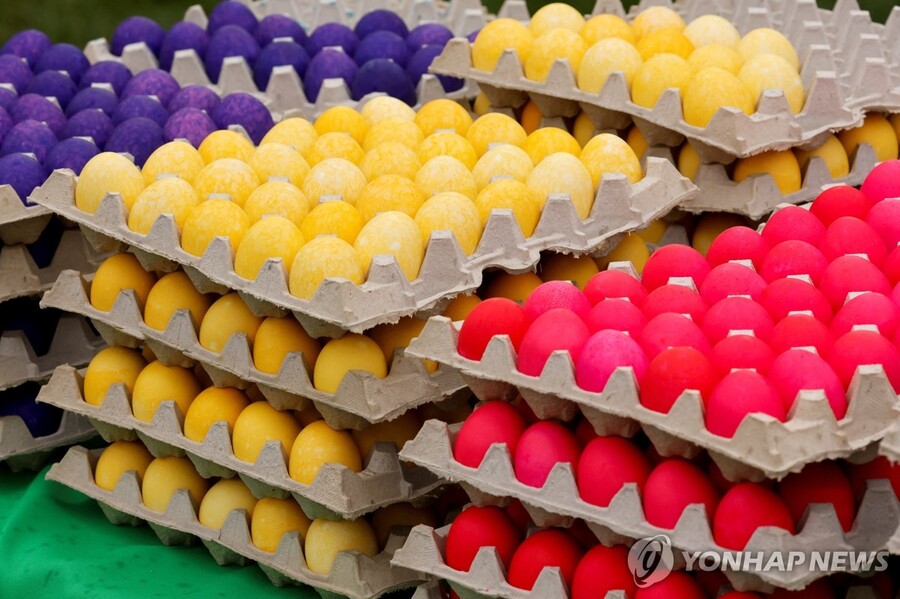 ▲ 미국 부활절 계란. ⓒ연합뉴스