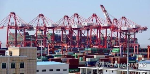 ▲ 중국의 컨테이너 수출항.ⓒ연합뉴스