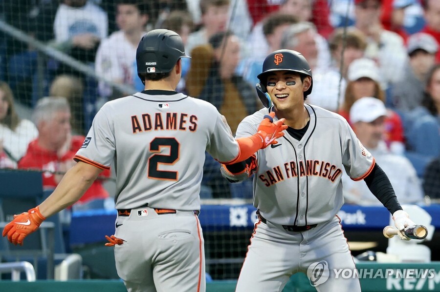 ▲ 샌프란시스코의 이정후가 필라델피아를 상대로 5타수 무안타 3삼진을 당했다.ⓒ연합뉴스 제공