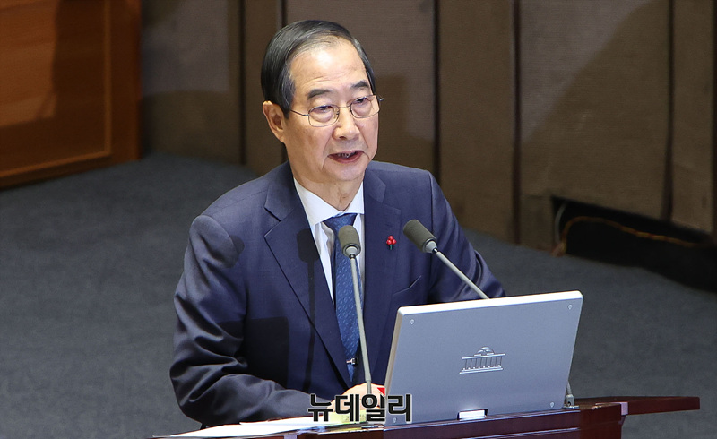 ▲ 한덕수 대통령 권한대행 겸 국무총리. ⓒ서성진 기자