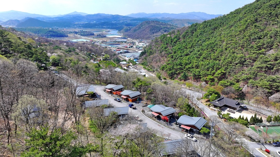 ▲ 성불산 산림휴양단지 전경.ⓒ괴산군
