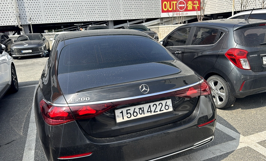 ▲ 미리 예약한 차량이 주차장에 주차된 모습. ⓒ김재홍 기자