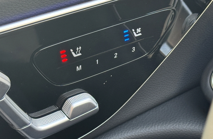 ▲ 열선은 물론 통풍 기능도 사용할 수 있었다. ⓒ김재홍 기자