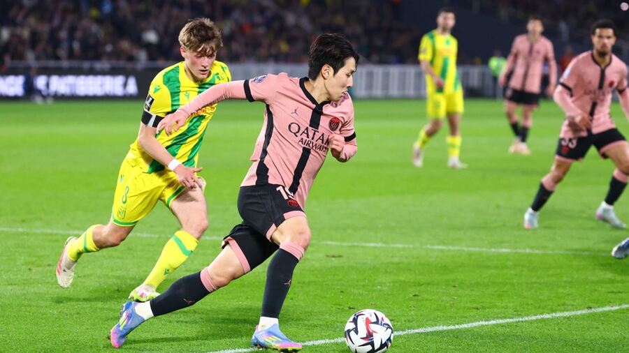 ▲ PDG 이강인이 낭트를 상대로 시즌 6호 도움을 성공시켰다.ⓒPSG 제공