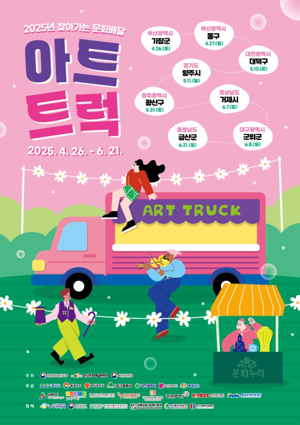 ▲ 2025년 통합문화이용권(문화누리카드) 사업 기획행사 '아트트럭' 포스터.ⓒ한국문화예술위원회