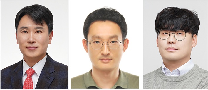 ▲ 왼쪽부터 오기용 한양대 교수, 선경호 한국기계연구원 박사, 손세호 한양대 석박통합과정생.ⓒ한양대