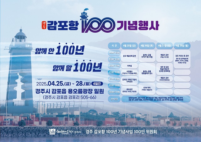 ▲ ‘감포항 100년 기념행사’ 포스터.ⓒ경주시