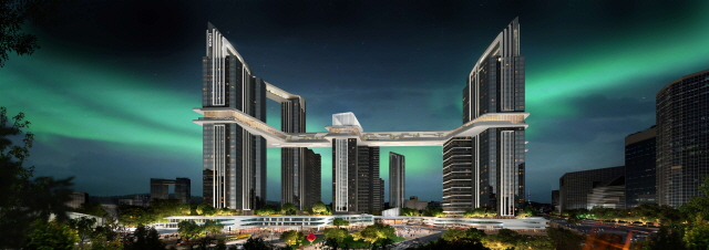 ▲ 용산정비창 전면1구역 투시도. ⓒHDC현대산업개발