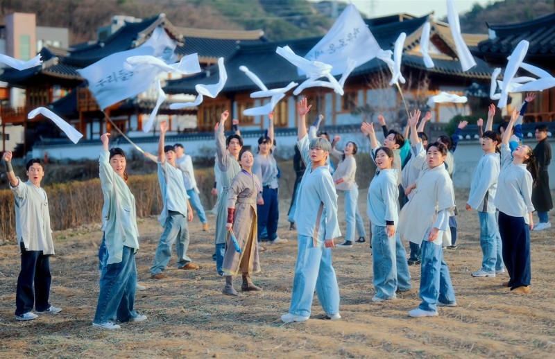 ▲ 뮤지컬 '스웨그에이지 외쳐,조선!' 뮤직비디오 현장.ⓒPL엔터테인먼트