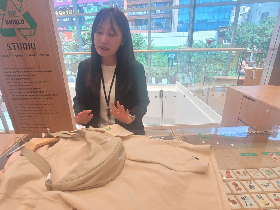 ▲ 옷의 선순환을 위한 '리유니클로 스튜디오'를 대구·경북 지역에 최초 런칭했다.ⓒ이미현 기자