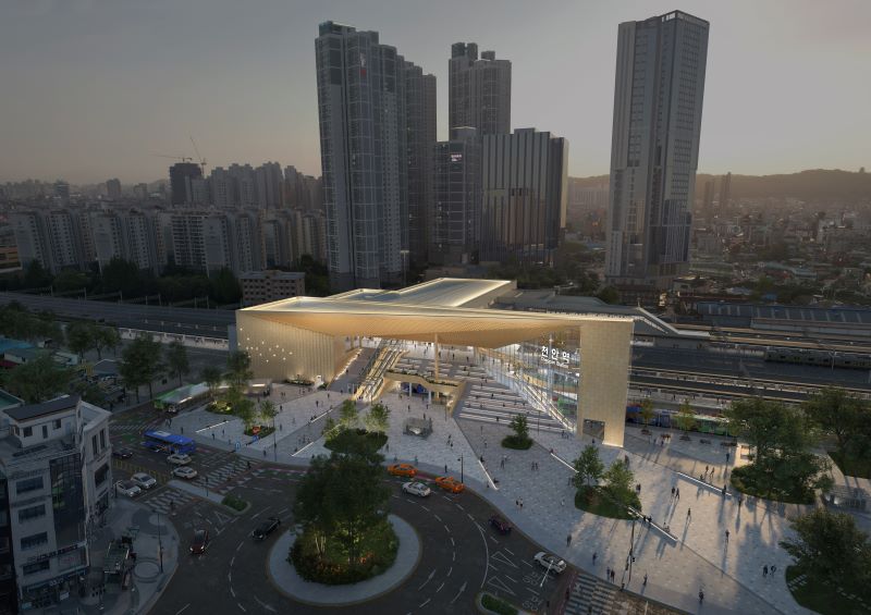 ▲ 증개축되는 천안역 역사 조감도.ⓒ천안시