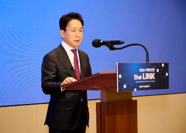 ▲ 삼성화재 이문화 사장이 환영사를 통해 '사회안전망 강화를 위한 전문가들간 협력의 필요성'을 강조하고 있다.ⓒ삼성화재