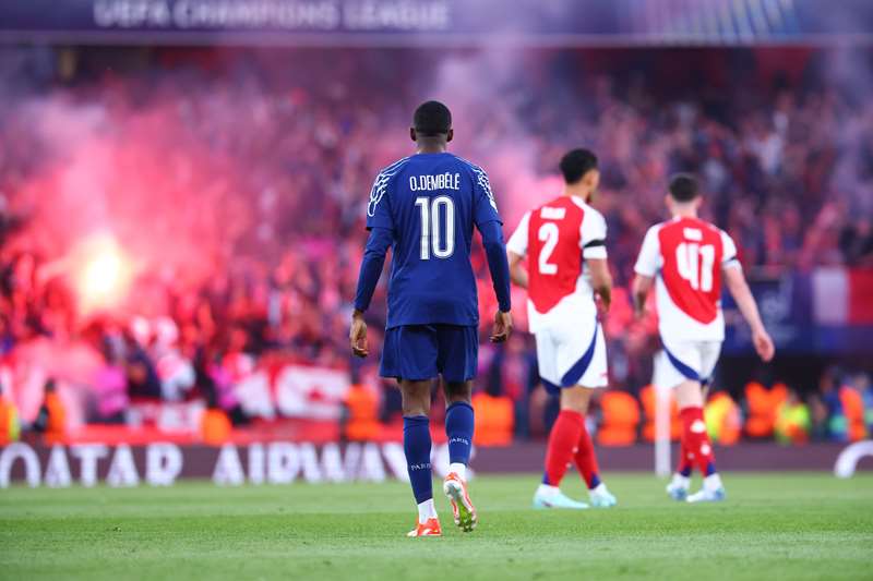 ▲ 뎀벨레-두에-크바라츠헬리아로 이어지는 PSG 스리톱이 새로운 시대를 이끌고 있다.ⓒPSG 제공