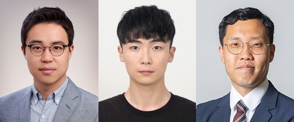 ▲ 왼쪽부터 연세대 홍종섭 교수, 김민욱 박사 졸업생, 한양대 김경학 교수.ⓒ연세대