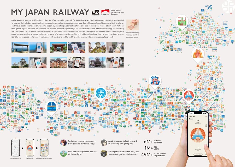 ▲ 마이 재팬 레일웨이 캠페인. ⓒ스파이크스 아시아