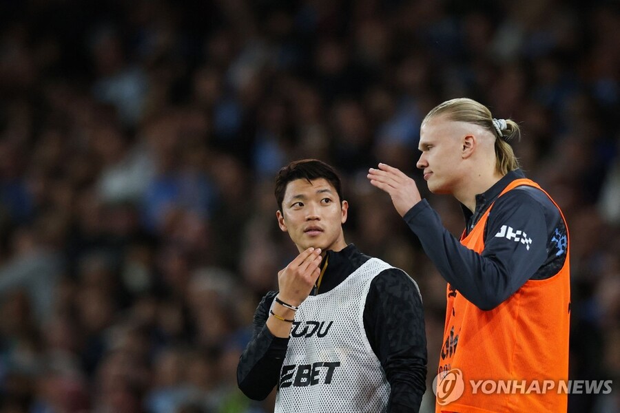 ▲ 울버햄튼 황희찬이 부상에서 복귀해 맨체스터 시티전 5분을 출전했지만, 공격포이트를 올리지 못했다.ⓒ연합뉴스 제공