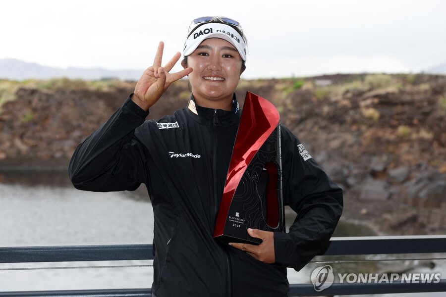 ▲ 블랙 데저트 챔피언십에서 우승한 유해란의 세계 랭킹이 12위에서 5위로 상승했다.ⓒ연합뉴스 제공