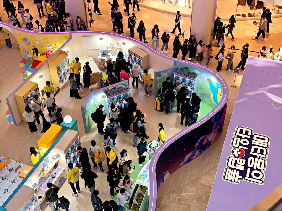 ▲ 잠실 롯데월드몰 1층 '메타몽의 타임캡슐' 팝업스토어 전경ⓒ롯데백화점