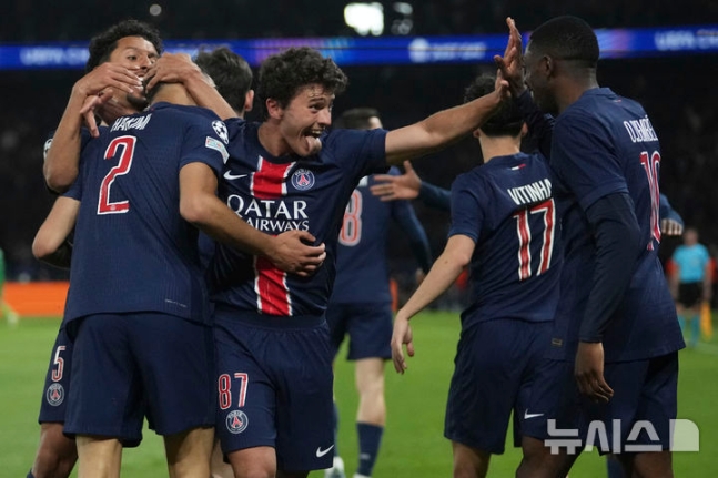 '<b>이강인</b> 결장' <b>PSG</b>, <b>아스널</b>에 2-1 승리 … 사상 두 번째 UCL 결승 진출