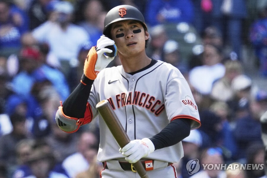 ▲ 샌프란시스코의 이정후가 시카코와 경기에서 5타수 무안타로 침묵했다.ⓒ연합뉴스 제공