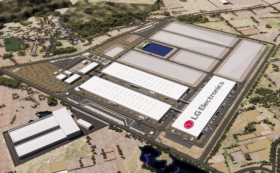▲ 인도 스리시티 LG전자 공장 조감도ⓒLG전자