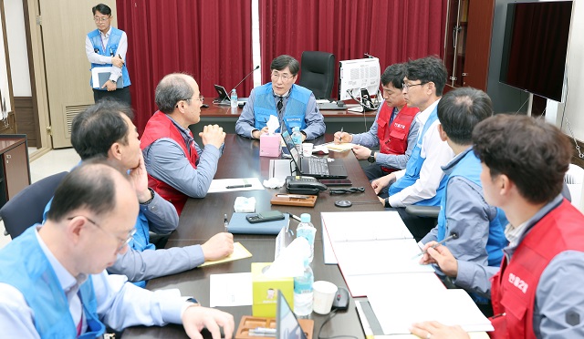 ▲ 한울원자력본부는 지난 8일 한울3호기 방사능방재 전체훈련을 실시했다.ⓒ한울본부