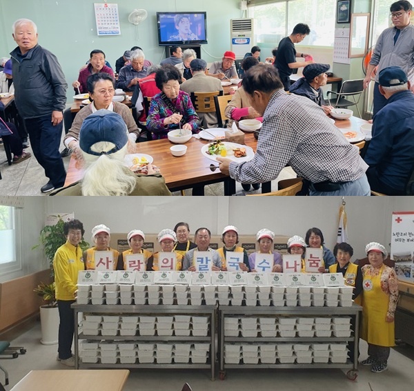 ▲ 위쪽부터 세도면 우가네 백반, 장암면 적십자봉사회.ⓒ부여군