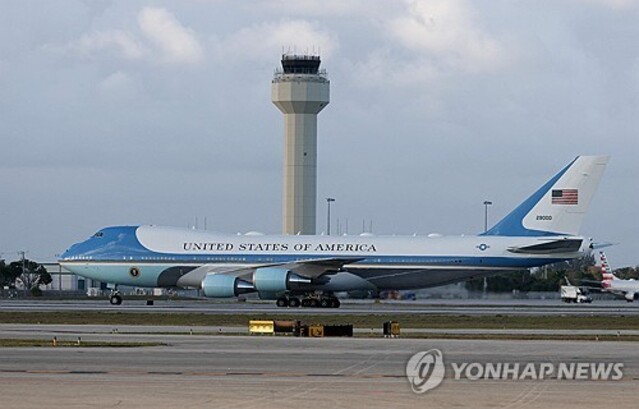 ▲ 미국 대통령 전용기 '에어포스원'. 출처=AFPⓒ연합뉴스