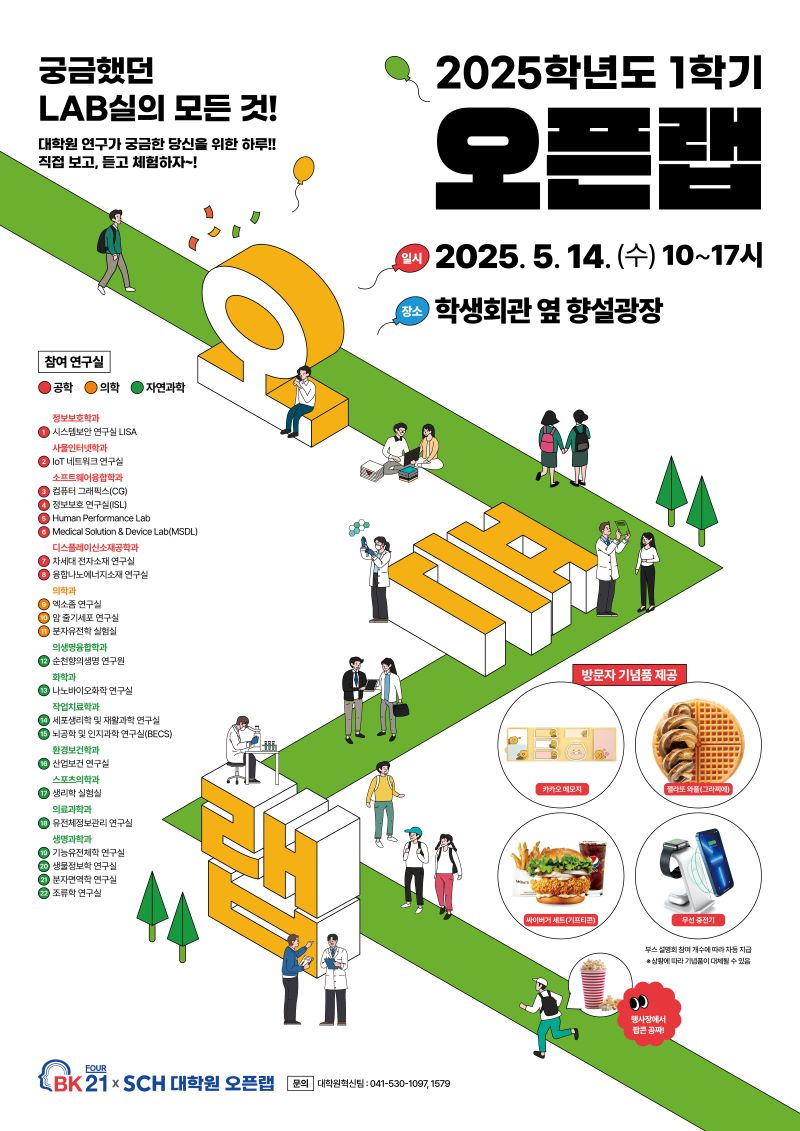 ▲ 순천향대 대학원 ‘2025 오픈랩(OpenLab)’ 홍보 포스터.ⓒ순천향대