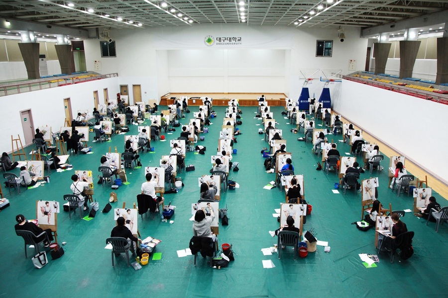 ▲ 우리나라 미술의 미래를 이끌 차세대 인재들이 대구대학교에 모여 실력을 겨루며 눈부신 가능성을 펼쳐 보였다.ⓒ대구대