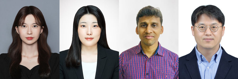 ▲ 각 논문의 주저자와 연구 책임교수(정소진,권신영,칼루술링감,심준호).ⓒ대구대