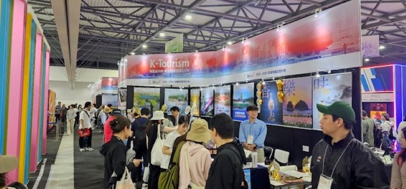 ▲ 일본 오사카에서 열린 ‘K-관광페스타 엑스포’의 아산시 관광홍보 부스.ⓒ아산시