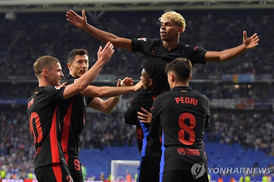 ▲ 바르셀로나가 라리가 36라운드에서 에스파뇰을 꺾고 조기 우승을 확정했다.ⓒ연합뉴스 제공