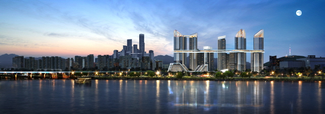 ▲ HDC현대산업개발이 제안한 용산정비창 전면1구역 투시도ⓒHDC현대산업개발