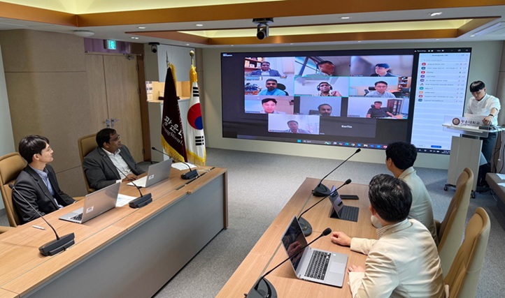 ▲ 광운대와 조드푸르 인도 공과대학 간 온라인 간담회 모습.ⓒ광운대