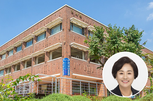 ▲ 덕성여자대학교 전경. 우측 하단은 김건희 총장.ⓒ덕성여대