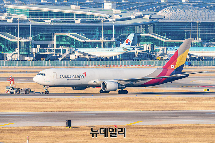 ▲ 대한항공과 통합을 앞둔 아시아나항공 ⓒ뉴데일리